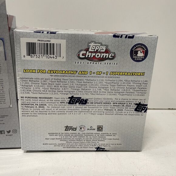 2021 Topps Chrome Update Series Baseball Mega & Hanger Box Lot Of 2 - Picture 3 of 3
